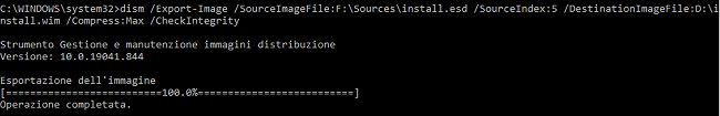 Convertire immagini ESD in WIM con Windows 10