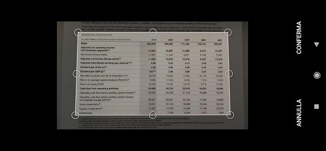 Come importare una tabella cartacea in Excel