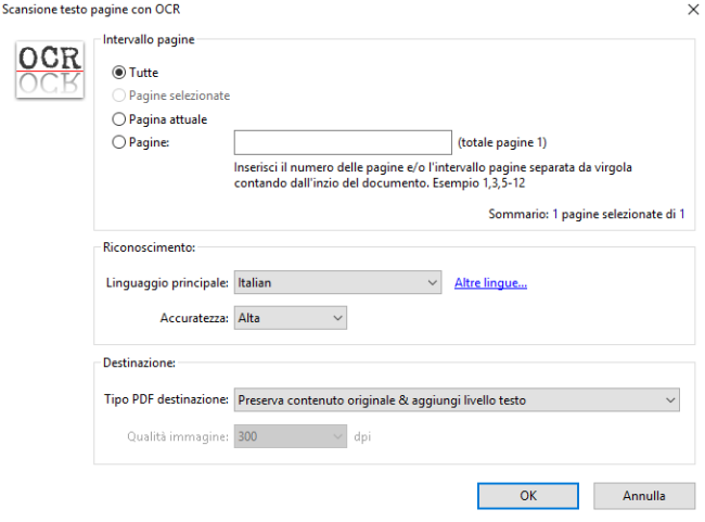 Convertire immagini e PDF in testo