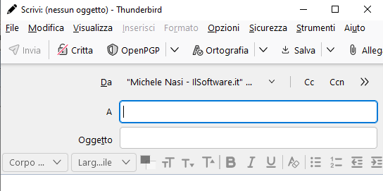 per conoscenza mail in inglese