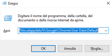 Migrare a un'altra macchina portando con sé il backup di Google Chrome