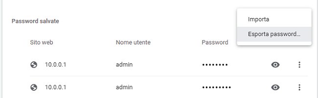 Migrare a un'altra macchina portando con sé il backup di Google Chrome