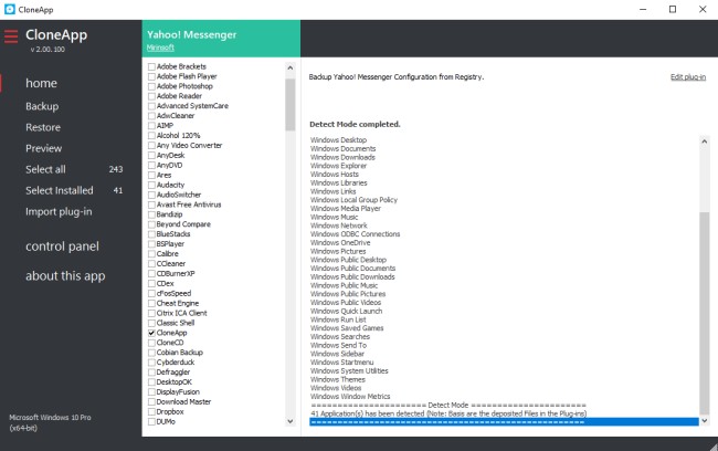 Copiare le impostazioni dei programmi con CloneApp