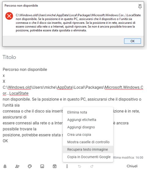 Come estrarre testo da immagini e dallo schermo