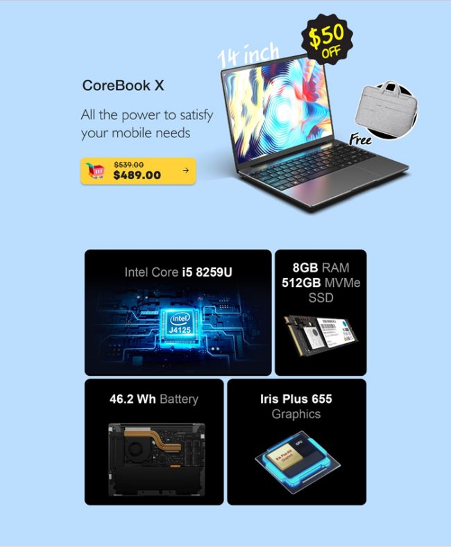 Tanti notebook in offerta con il Back to School Chuwi: CoreBook XPro, CoreBook e GemiBook