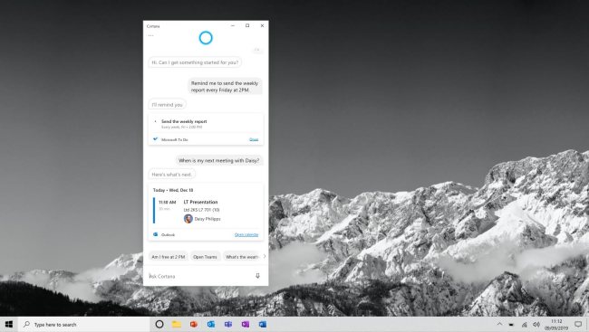 Cortana cambia registro e si trasforma in uno strumento per la produttività