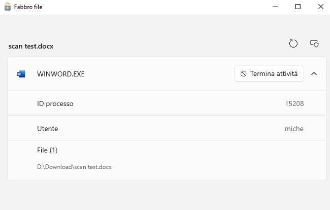 Windows: capire quale programma sta usando un file