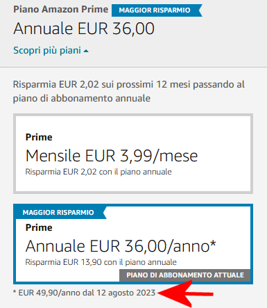 Quanto costa Amazon Prime: il prezzo dell'abbonamento dal 15 settembre