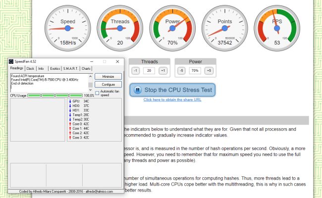 CPU stress test: controllare temperature e stabilità del sistema