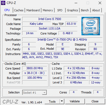 CPU-Z e GPU-Z: caratteristiche di processore e scheda video