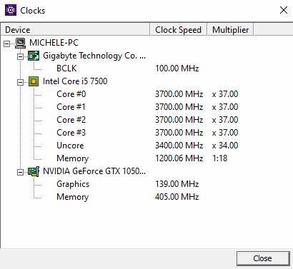 CPU-Z e GPU-Z: caratteristiche di processore e scheda video