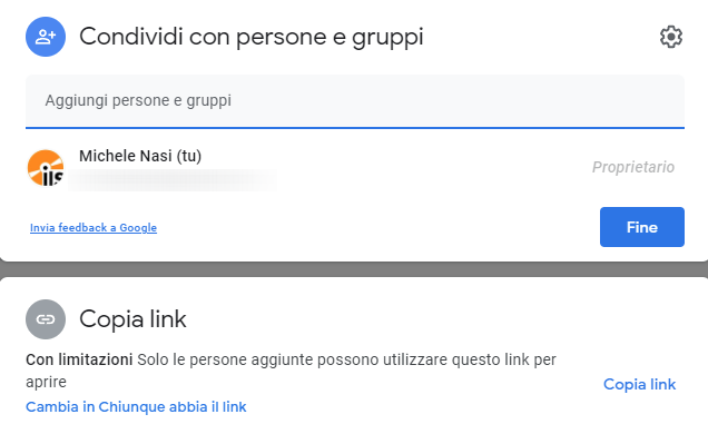 Come creare cartella condivisa