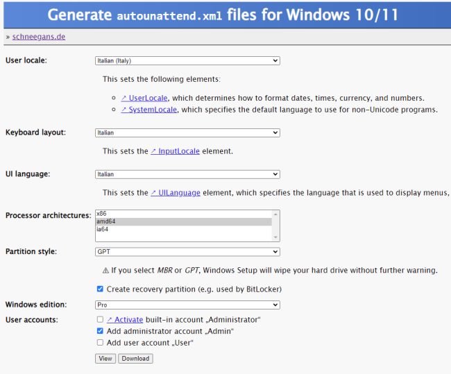 Windows 11 Unattended: installazione automatica e personalizzata