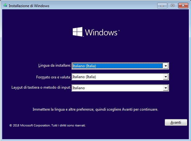 Creare immagine di sistema Windows 10 senza usare software di terze parti