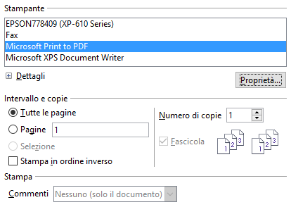 Come creare file PDF con Windows 10 e senza