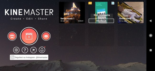 Video editor Android, come creare sequenze con transizioni ed effetti