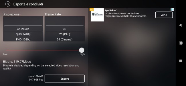 Video editor Android, come creare sequenze con transizioni ed effetti