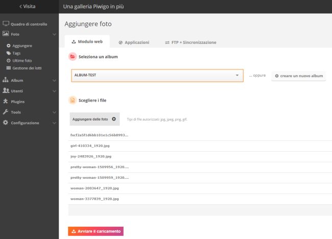 Archiviare foto senza cloud con Linux e Piwigo