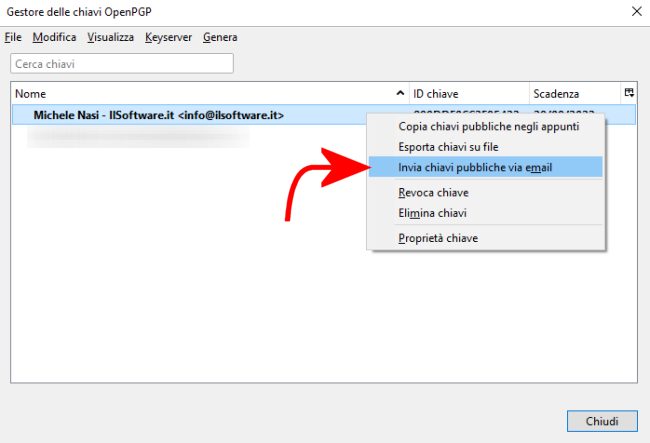 Come inviare email crittografate con OpenPGP e Thunderbird