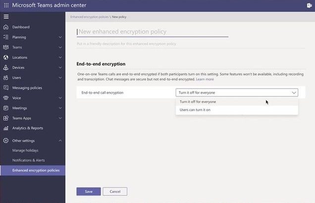 La crittografia end-to-end per le chiamate sbarca su Microsoft Teams
