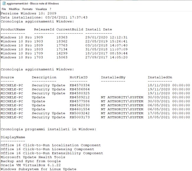 Cronologia aggiornamenti Windows 10: come scoprirla