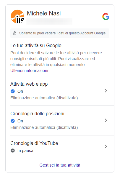 I risultati della ricerca Google vengono personalizzati: perché?