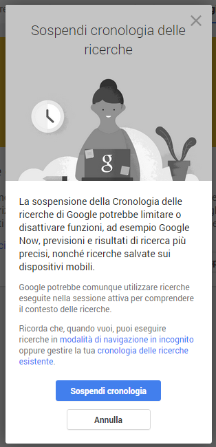 Cronologia web: scoprire ricerche e siti visitati