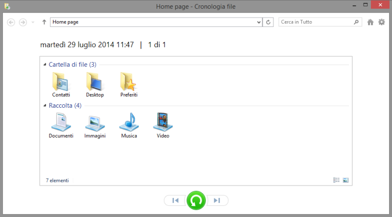 Recuperare file in Windows 8.1 e ripristinare le versioni precedenti con Cronologia file