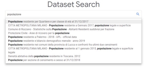 Dataset Search, Google facilita la ricerca e l'accesso agli open data