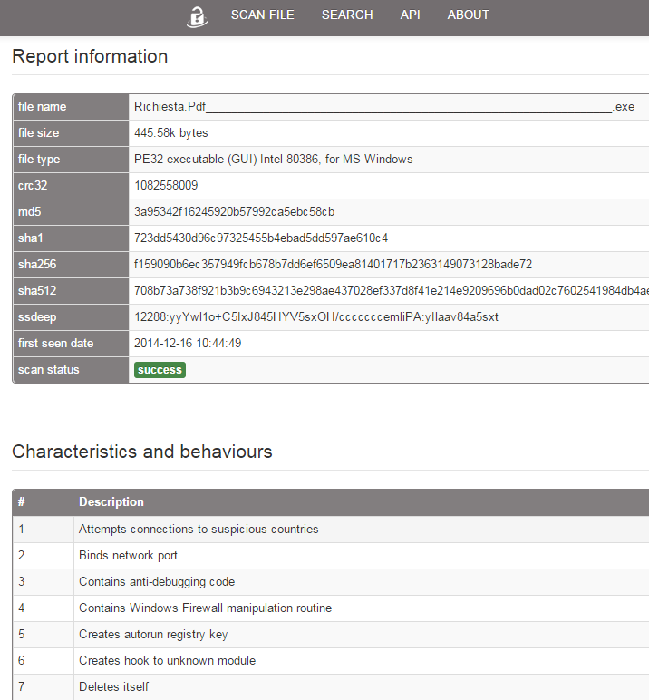 Come eseguire scansione antivirus con Deepviz