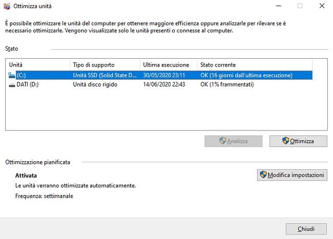 Deframmentazione SSD: cosa succede in Windows