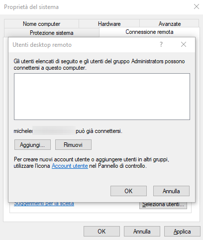 Connessione desktop remoto con Android e iOS