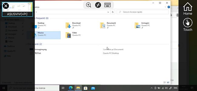 Connessione desktop remoto con Android e iOS