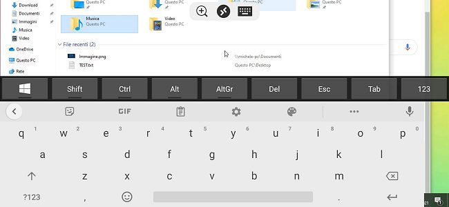 Connessione desktop remoto con Android e iOS