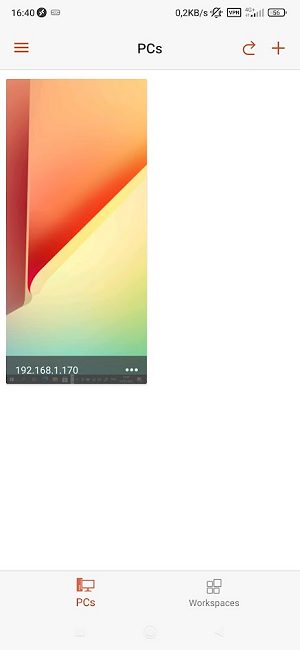 Connessione desktop remoto con Android e iOS
