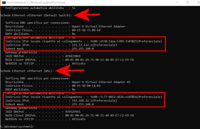 Differenza Windows Subsystem for Linux WSL e Hyper-V