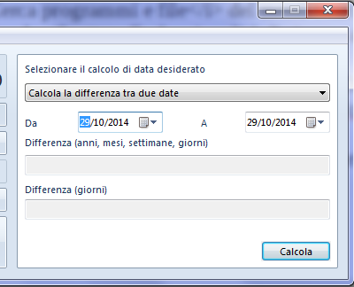 Calcolare differenza tra due date in Windows