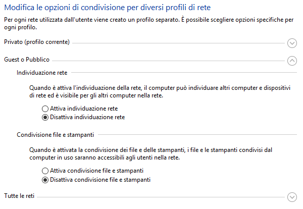 Differenza tra rete pubblica e rete privata in Windows 10