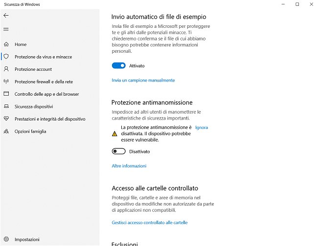Come disattivare Windows Defender completamente