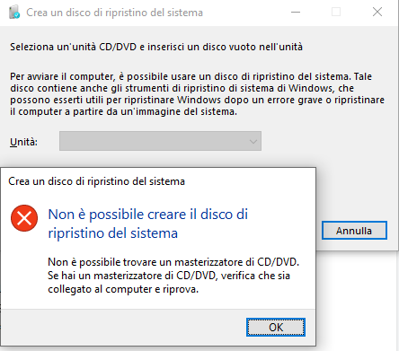 Disco di ripristino di Windows: come crearlo