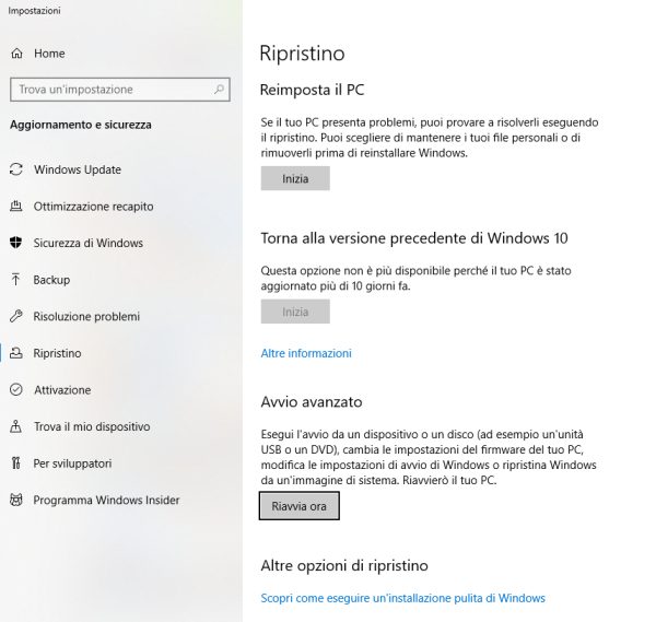 7 cose che si possono fare con il disco di ripristino di Windows 10