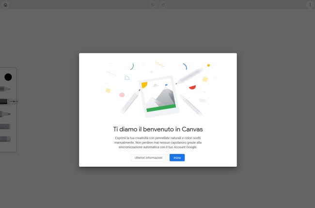 Disegno libero con Google Canvas, la versione cloud di Paint