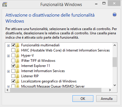 Come disinstallare Internet Explorer in Windows 8.1