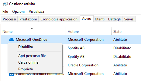 Come disinstallare OneDrive da Windows 10