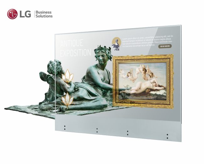 LG Electronics presenta il display OLED Transparent Touch