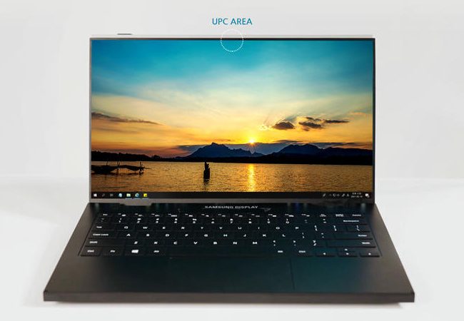 Samsung presenta tre tipi di display flessibili. La webcam dei notebook nascosta sotto lo schermo