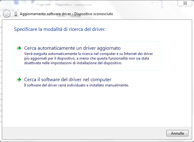 Dispositivo sconosciuto in Windows 7 e Windows 8.1: come risolvere