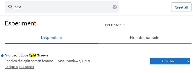 Come dividere la finestra di navigazione del browser Edge