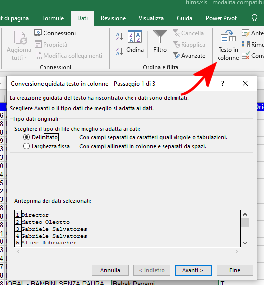 Come dividere celle Excel: tre modi per procedere