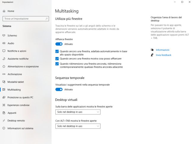 Come dividere lo schermo in Windows 10